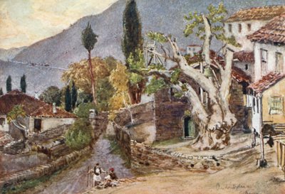 Andritsaena. El lugar de descanso para el Templo de Apolo en Bassae de John Fulleylove
