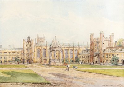 Gran patio del Trinity College de John Fulleylove