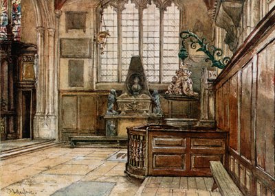Interior de Allhallows, Barking-by-the-Tower de John Fulleylove