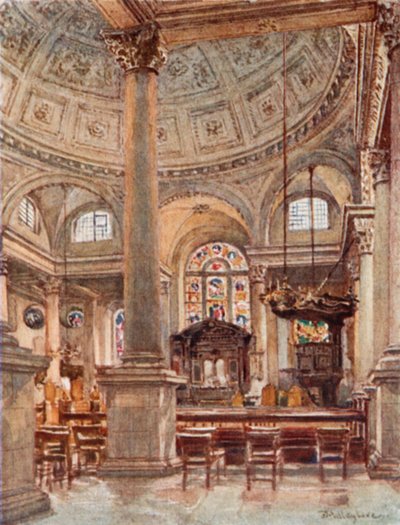 Interior de San Esteban, Walbrook de John Fulleylove