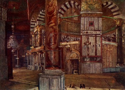 Interior de la Cúpula de la Roca desde el Sureste, 1902 de John Fulleylove
