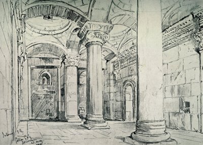 Jerusalén - El Interior de la Puerta Dorada o Hermosa, 1902 de John Fulleylove