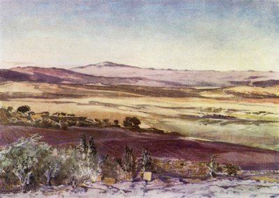 Monte Hermón, desde las laderas del Tabor de John Fulleylove