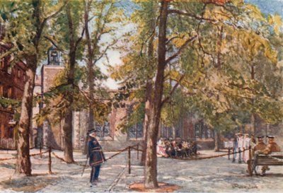 Lugar de ejecución dentro del recinto de la Torre de John Fulleylove