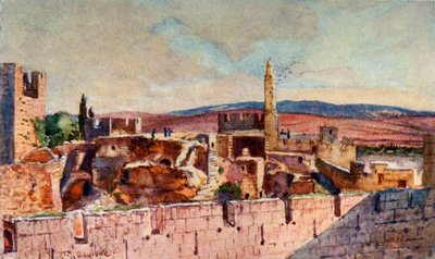 Parte de la Ciudadela de Jerusalén, 1902 de John Fulleylove
