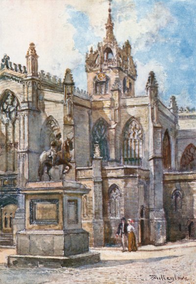 Catedral de St. Giles desde los tribunales de John Fulleylove