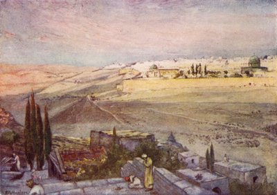 Amanecer desde el Monte de los Olivos de John Fulleylove