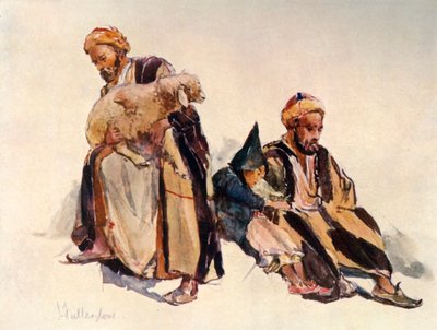 Pastores sirios y pastorcillo, 1902 de John Fulleylove