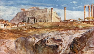La Acrópolis con Kallirrhoe en primer plano de John Fulleylove