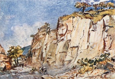 Las antiguas canteras en el Monte Pentélico de John Fulleylove