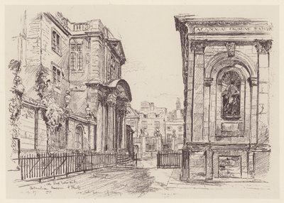 Museo Ashmolean (litografía) de John Fulleylove