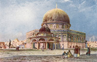 La Cúpula de la Roca (Mezquita de Omar), con la Cúpula de la Cadena (Kubbet es Silseleh) en primer plano de John Fulleylove