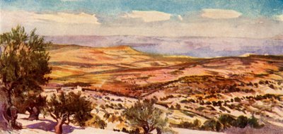 Los campos de Rut y Booz cerca de Belén, 1902 de John Fulleylove