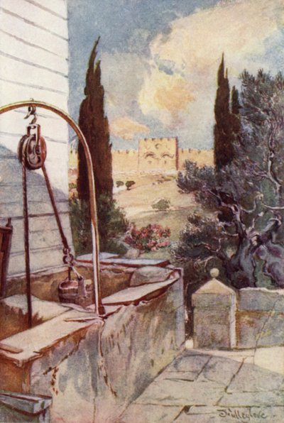 La Puerta Dorada, desde el Jardín de Getsemaní de John Fulleylove