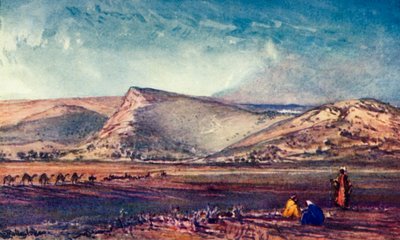 Las colinas alrededor de Nazaret desde la llanura de Esdraelon, 1902 de John Fulleylove