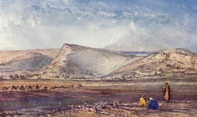 Las colinas alrededor de Nazaret, desde la llanura de Esdrelón de John Fulleylove