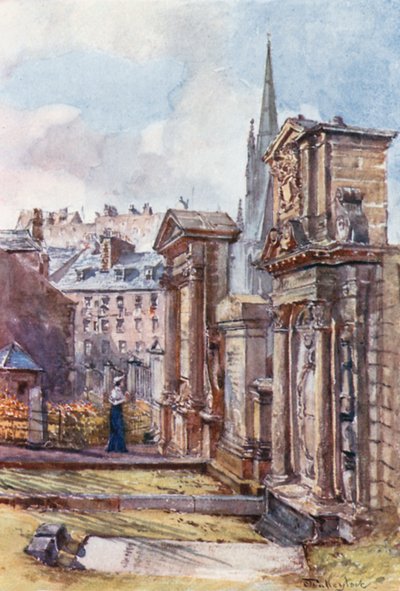 El Monumento a los Mártires en el cementerio, Greyfriars de John Fulleylove