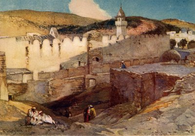 La Mezquita en Hebrón Sobre la Cueva de Macpela de John Fulleylove