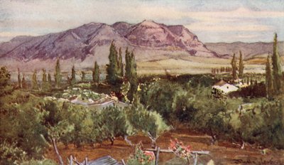 El Monte de la Tentación, desde Jericó de John Fulleylove