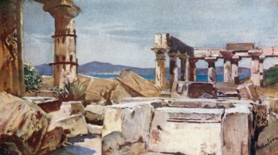 El Templo de Atenea en la Isla de Egina de John Fulleylove