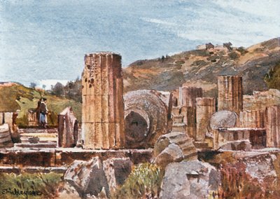 El Templo de Hera en Olimpia de John Fulleylove