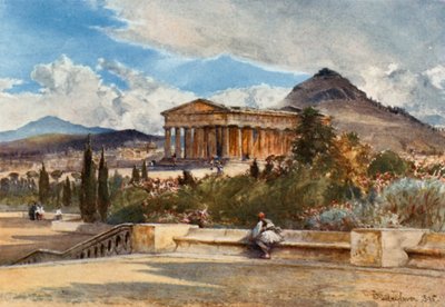 El templo de Teseo desde el suroeste de John Fulleylove