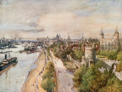 La Torre, desde el Puente de la Torre, mirando al oeste de John Fulleylove