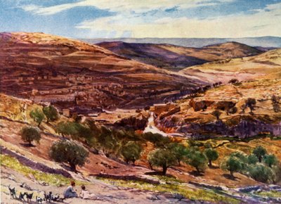 El Valle de Hinom con la Colina de la Ofensa de John Fulleylove