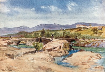 Puente triple sobre el río Mavrozoumenos de John Fulleylove
