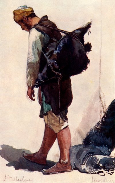 Figura de portador de agua de pie, 1902 de John Fulleylove