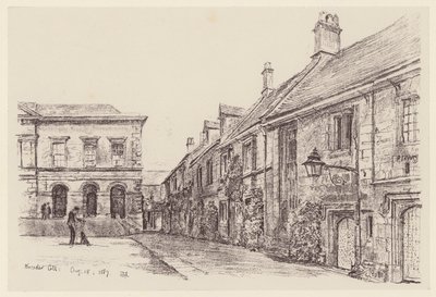 Worcester College (litografía) de John Fulleylove