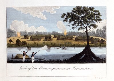 Vista del campamento en Jerusalén de John Gabriel Stedman