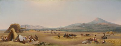 Cosecha en la Campiña Romana, 1868 de John Gadsby Chapman