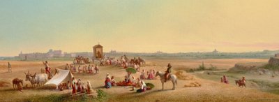 Oficio de misa en la Campagna 1878 (Óleo sobre tabla) de John Gadsby Chapman