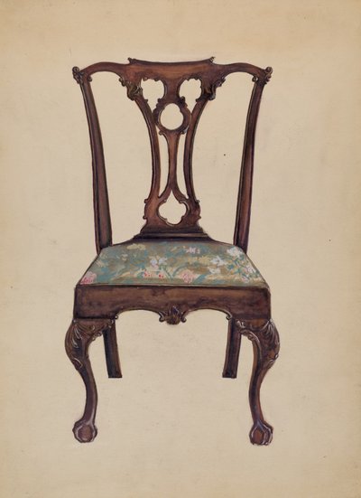 Silla lateral Chippendale de John Garay