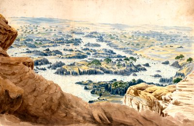 Paisaje, Catarata, Egipto de John Gardner Wilkinson