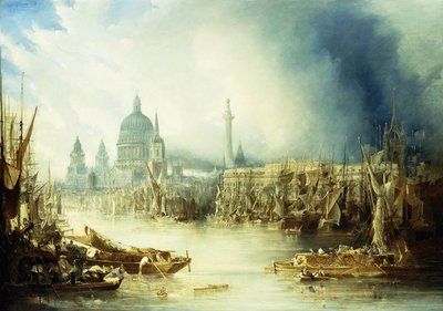 Una vista de Londres con St. de John Gendall