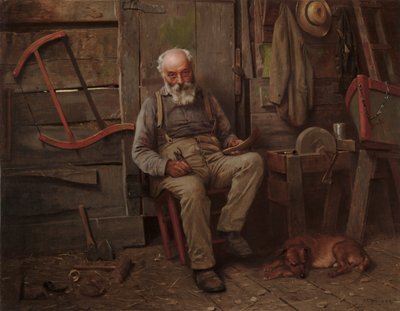 Constructor de barcos, c. 1904 de John George Brown
