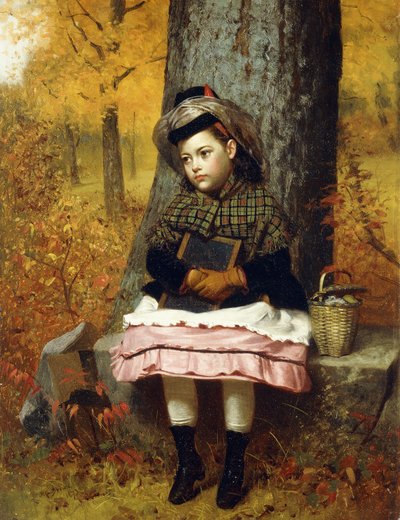 Camino a la escuela, 1873 de John George Brown
