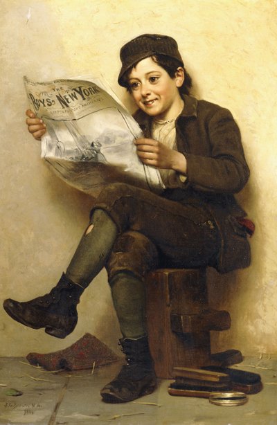 Los chicos, Nueva York, 1886 de John George Brown