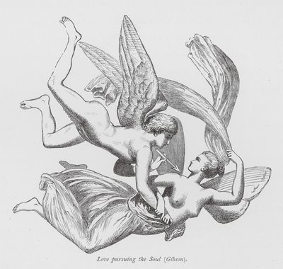El amor que persigue el alma (grabado) de John Gibson