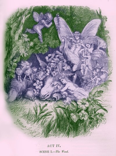 Sueño de una noche de verano de William Shakespeare de John Gilbert