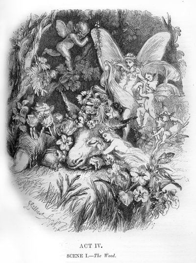 Sueño de una noche de verano de William Shakespeare de John Gilbert