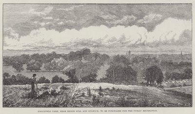 Brockwell Park, cerca de Herne Hill y Dulwich, para ser comprado para la recreación pública de John Gilbert