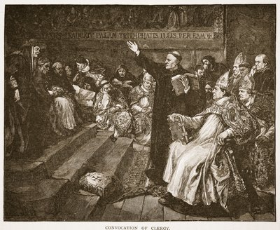 Convocatoria del clero, ilustración de 