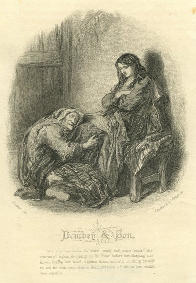 Dombey y Son: Alice Brown y su madre de John Gilbert