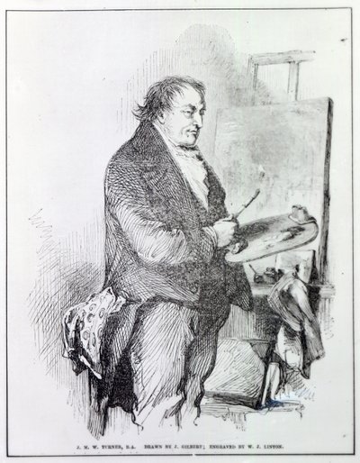 Joseph Mallord William Turner, grabado por W.J. Linton, c.1837 de John Gilbert
