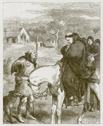 El rey Juan y el abad de Canterbury de John Gilbert