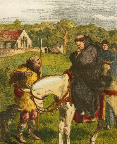 El rey Juan y el abad de Canterbury de John Gilbert