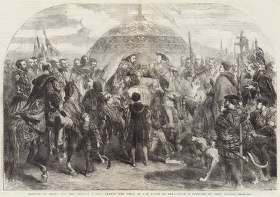 Encuentro de Enrique VIII y Francisco I cerca de Ardres, el Campo del Paño de Oro de John Gilbert